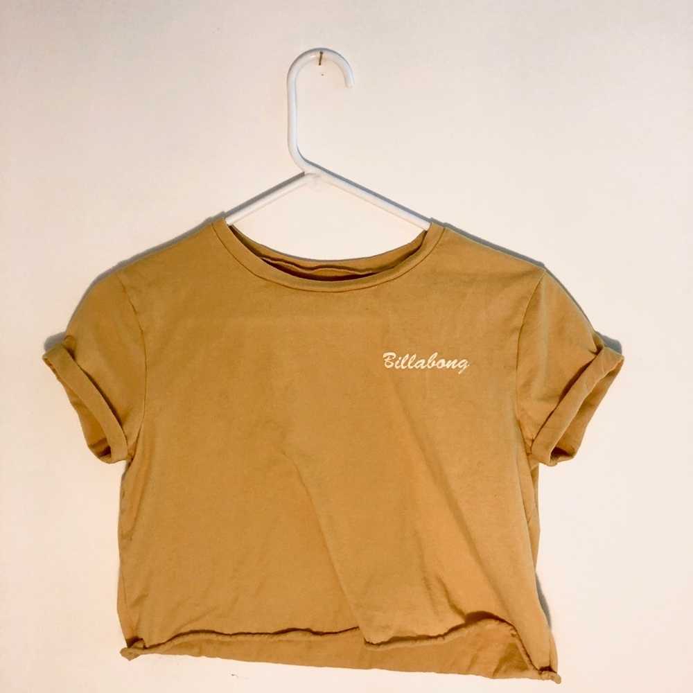 Billabong Yellow Crop top Size Extra Small